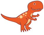 Dinosaur 3 T-Rex with Feet